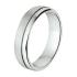 Amorio Ring, zilver gerhodineerd breedte 5mm. (maat 20) GLADDE RING - 16377