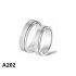Amorio Ring, zilver gerhodineerd breedte 5mm. (maat 20) GLADDE RING - 16383