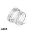 Amorio Ring, zilver gerhodineerd breedte 6mm. (maat 17,5) RING MET ZIRCONIA - 16388