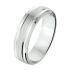 Amorio Ring, zilver gerhodineerd breedte 6mm. (maat 20)  GLADDE RING - 16389