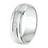 Amorio Ring, zilver gerhodineerd breedte 6mm. (maat 17,5) RING MET ZIRCONIA - 16390