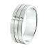 Amorio Ring, zilver gerhodineerd breedte 6mm. (maat 17,5) RING MET ZIRCONIA - 16396