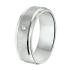 Amorio Ring, zilver gerhodineerd breedte 6.5mm. (maat 17,5) RING MET ZIRCONIA - 16399