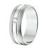 Amorio Ring, zilver gerhodineerd (breedte 6.5mm.)  RING MET ZIRCONIA - 16403