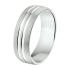 Amorio Ring, zilver gerhodineerd breedte 6.5mm. (maat 20)  GLADDE RING - 16404