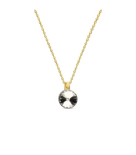 Spark Collier, model NG112212C zilver geel-verguld (lengte verstelbaar: 42-46cm.) - 16745
