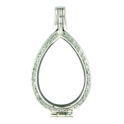 MY iMenso *Medallion Goccia* model 25-0070 zilver met zirconia - 17184