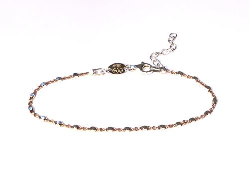 My iMenso Armband, model 27-00667 zilver/rosé verguld (lengte 16-18,5cm.) - 17353
