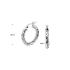 Creolen, zilver gerhodineerd getorst (26x4mm.) - 17439