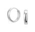 Oorringen, 14krt.witgoud (14x3,5mm.) - 17484