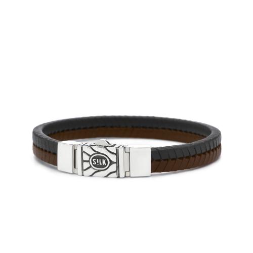 Silk Armband, model 157BBR (breedte: 9mm.- lengte 21cm.) - 17581