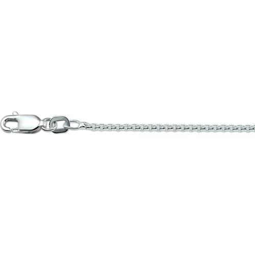 Collier, zilver venetiaans 50cm. - 17621