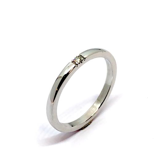 Eclat Alliance ring, model JUB-703-1X2W 0,02ct. (maat 16,5) - 17738