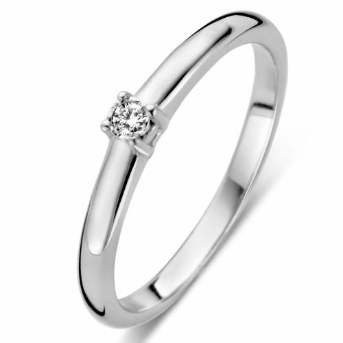 Rosa Di Luca Ring, zilver met diamant 0,03ct. (maat 56) - 17870