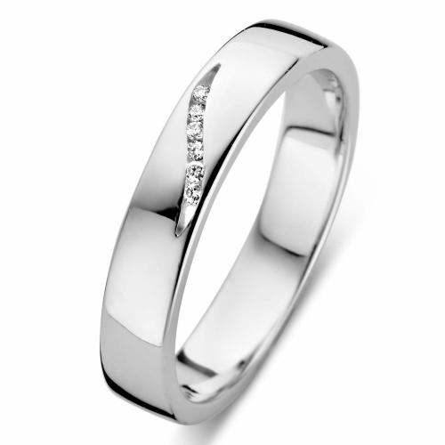 Rosa Di Luca Ring, zilver met diamant 0,03ct. (maat 58) - 17872