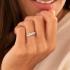 HC Ring, zilver/verguld met zirconia - 18237
