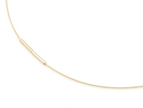 Boccia Collier, edelstaal/ titanium model 0802-02 (lengte 40cm.) - 18245