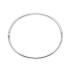 HC Bangle, zilver massief halfrond (60x6mm.) - 18386