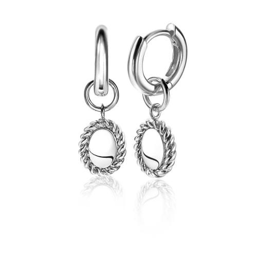 Zinzi Oorbedels, model ZICH1975 excl. oorringen (10x8mm.) - 18429
