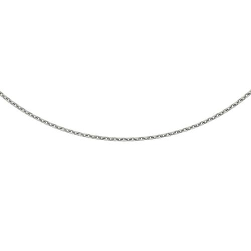 Collier, zilver gerhodineerd anker-schakel (41-45cm.) - 18507