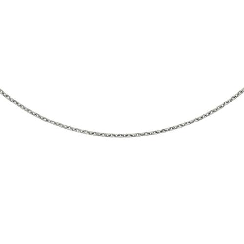 HC Collier, zilver gerhodineerd anker-schakel (41-45cm.) - 18507