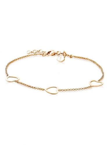 Zinzi Armband, model ZIA1188G hartjes (lengte: 17,5-20cm.) - 18616