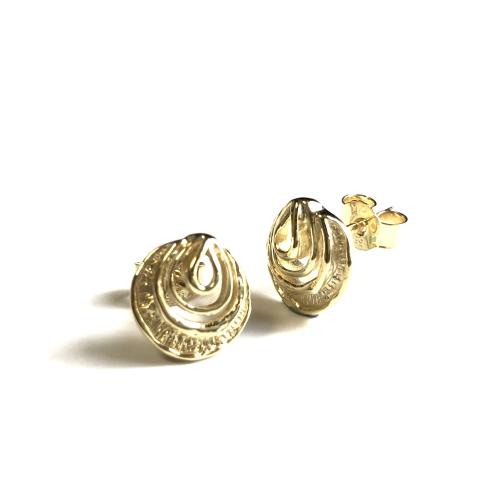 Sueno Oorknoppenr, model 77686  14krt.goud (breedte: 10mm.) - 18675