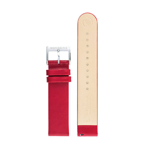 Mondaine Horlogeband, 16mm Rood L=190mm - 18708