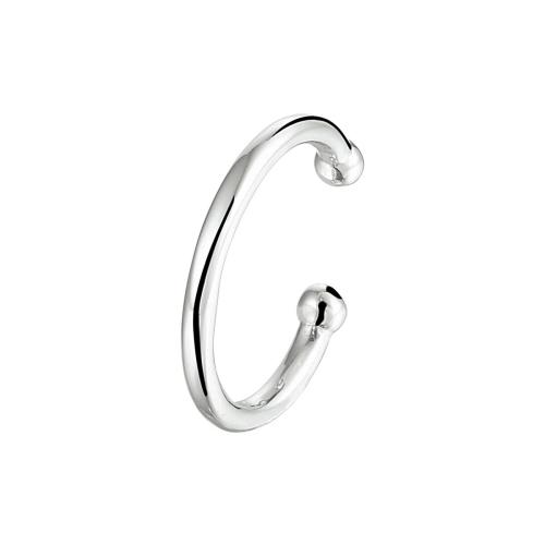 Earcuff, zilver gerhodineerd (13x2mm.) - 18935