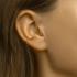Earcuff, zilver geel verguld (13x2mm.) - 18983