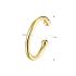 Earcuff, zilver geel verguld (13x2mm.) - 18983