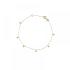 Jackie Armband, 14krt.goud Bubbles (lengte: 17-19cm.) - 19059