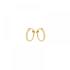 Jackie klap-oorringen, 14krt.goud Mini Dots (10x1mm.) - 19066