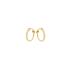 Jackie klap-oorringen, 14krt.goud Mini Dots (10x1mm.) - 19066