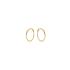 Jackie klap-oorringen, 14krt.goud Plain (10x1mm.) - 19067