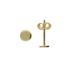 Jackie Oorknoppen, 14krt.goud Discs (5mm.) - 19069