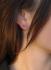 Jackie Oorknoppen, 14krt.goud Circle Silhouette (5mm.) - 19073