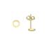 Jackie Oorknoppen, 14krt.goud Circle Silhouette (5mm.) - 19073