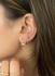 Jackie Oorknoppen, 14krt.goud met topaas 3mm. - 19074