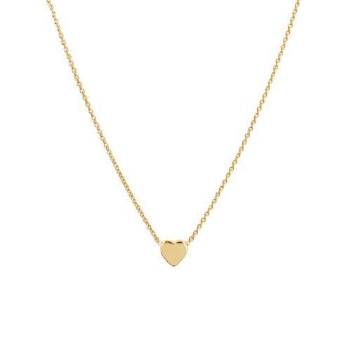 Jackie Collier, 14krt.goud Plain Heart(lengte: 38-42cm.) - 19077