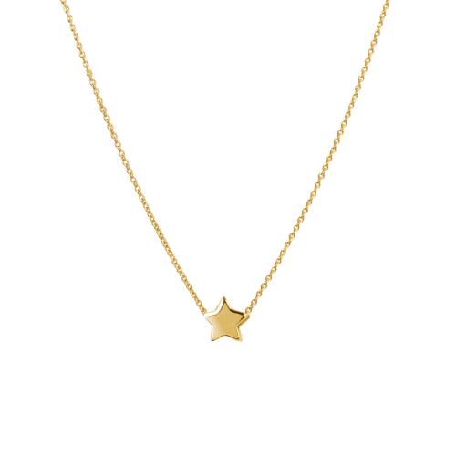 Jackie Collier, 14krt.goud Plain Star (lengte: 38-42cm.) - 19079