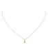 Jackie Hanger, 14krt.goud met peridoot (kastje:4mm.) excl.collier - 19087