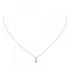 Jackie Hanger, 14krt.goud met peridoot (kastje:4mm.) excl.collier - 19087