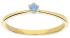 Jackie Ring,14krt.goud met topaas 2,5mm.(maat 56) - 19093
