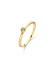 Jackie Ring,14krt.goud met peridoot (kastje:4mm.) maat 54 - 19095