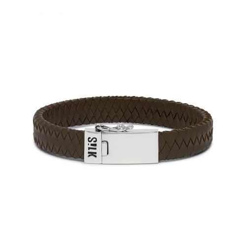 Silk Armband, model 841BRN (lengte: 21cm) - 19162