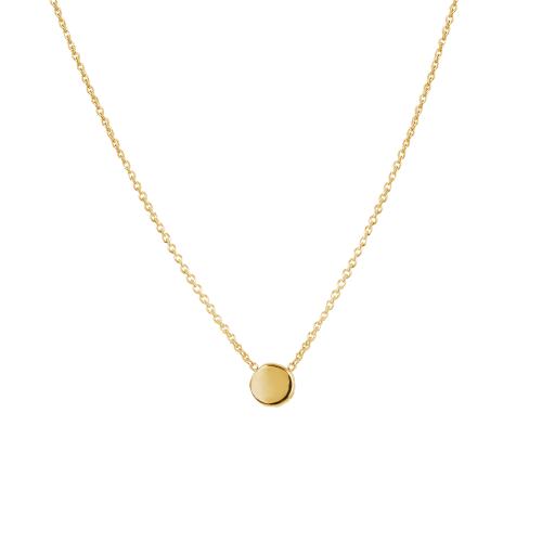 Jackie Collier, 14krt.goud discje 5mm. Plain Circle (lengte: 40-45cm.) - 19202