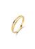 Jackie Ring,14krt.goud totaal 3mm.breed Twister Twin (maat 52) - 19342