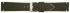 HC Horlogeband, 20 mm - Groen - 3 mm dik - met Stiksel - echt Kalfsleer - 19627