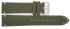 HC Horlogeband, 20 mm - Groen - 3 mm dik - met Stiksel - echt Kalfsleer - 19627